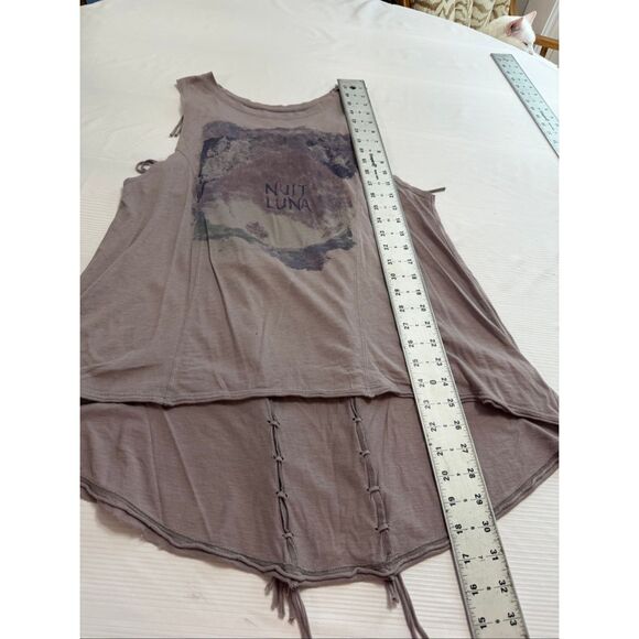 Free People Nuit Luna Fringe Tank Top Size Small - Picture 3 of 6